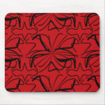 Red w/Black Thin & Thick Lines - Mouse Pad! mousepads