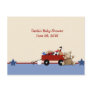 Red Wagon Teddy Bear Baby Shower Advice Cards Post Card