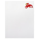 Red Water Dragon Personalized Letterhead