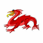Red Water Dragon Photo Cut Outs