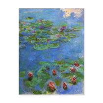 Red Water Lilies, Claude Monet Post Cards