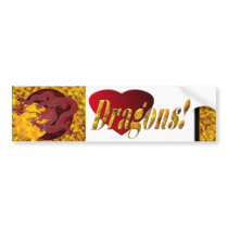 Red Wax Dragon bumper stickers