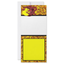 Red Wax Dragon Rack Card Template