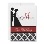 Red Wedding Couple Wedding Invitation