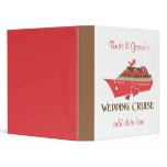 Red Wedding Cruise Album 3 Ring Binder