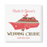 Red Wedding Cruise Favors Fridge Magnets
