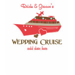 Red Wedding Cruise T-shirt Customizable