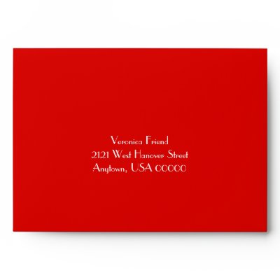 Red Wedding Invitation Envelope by DizzyDebbie