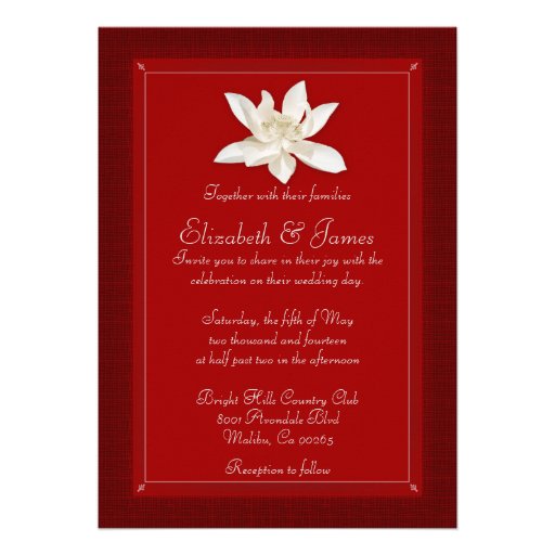 Red Wedding Invitations