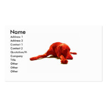 Red Weimaraner Business Card business cards