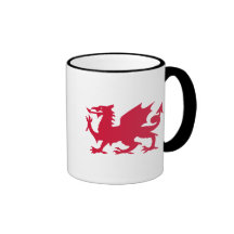 Red Welsh Dragon Mug