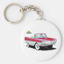 Red-White Amphicar Keychains