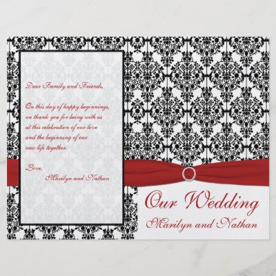Have a look through the sample wedding ceremony program below and