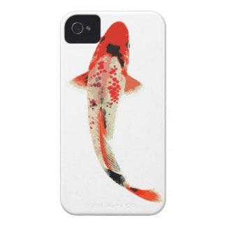 Red, White, and Black Koi Fish iPhone 4 Cover