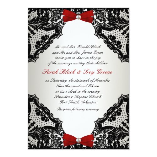 Popular 25 Black White And Red Wedding Invitations Popular