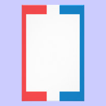 Red White and Bleu Border Stationery stationery