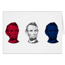 Red, White, and Blue Abraham Lincoln cards by militarycards Red, White, and Blue Abraham Lincoln cards