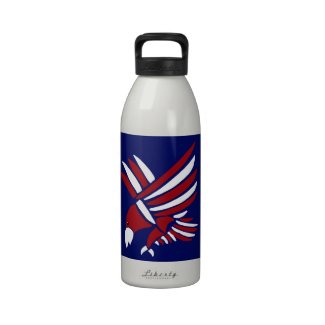 Red, White, and Blue American Eagle Art