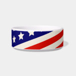 Red White and Blue American Flag Stars and Stripes pet bowls