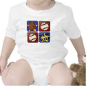 Red, White, and Blue Baseball t-shirts by mikaushop Red, White, and Blue Baseball t-shirts
