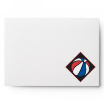 red white and blue basketball envelopes