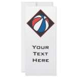 red white and blue basketball custom rack card