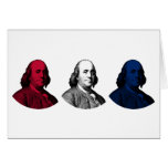 Red, White, and Blue -- Ben Franklin cards