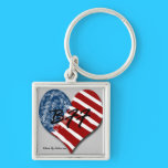 Red White and Blue BFF keychains