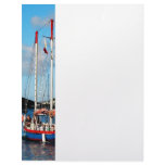 Red, White and Blue Boat at St. Thomas letterhead