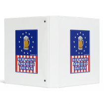 Red White And Blue Brewer Vinyl Binder