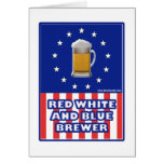 Red White And Blue Brewer Card