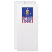 Red White And Blue Brewer Rack Card