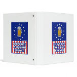 Red White And Blue Brewer Vinyl Binder