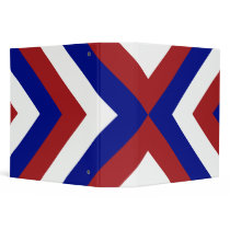 Red, White, and Blue Chevrons binders