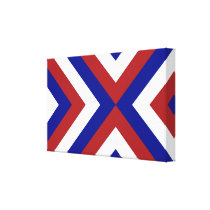 Red, White, and Blue Chevrons canvas prints