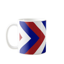 Red, White, and Blue Chevrons mugs
