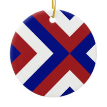 Red, White, and Blue Chevrons ornaments