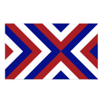 Red, White, and Blue Chevrons posters