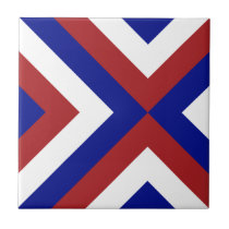 Red, White, and Blue Chevrons tiles