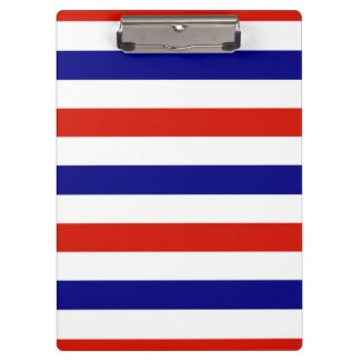 Red White and Blue Clip Board Clipboards
