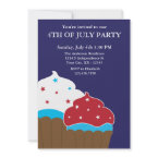 Red White and Blue Cupcakes Invitation by heartlocked Red White and Blue Cupcakes Invitation by heartlocked