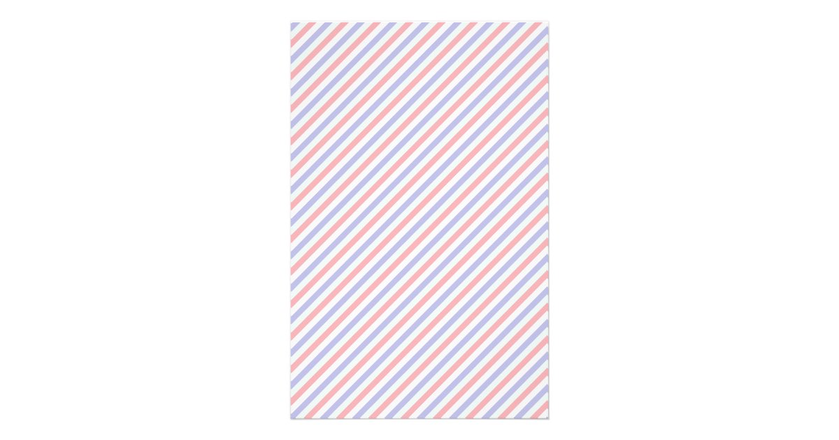 Red, White, and Blue Diagonal Stripes Stationery | Zazzle