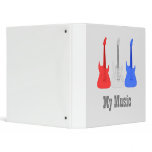Red White and Blue Electric Guitars - Music Binder