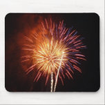 Red, White and Blue Fireworks Mousepad