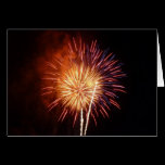 Red, White and Blue Fireworks Note Card