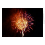 Red, White and Blue Fireworks Note Card
