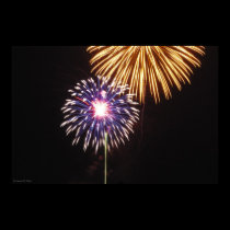 Red White and Blue Fireworks posters