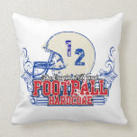Red, White, and Blue Football Hardcore Pillow