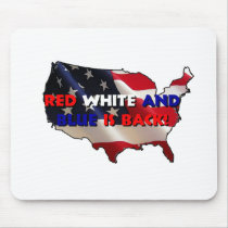 RED WHITE AND BLUE IS BACK MOUSE PADS