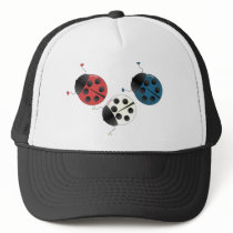 Red White and Blue Ladybugs hats